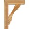 Ekena Millwork Olympic Block Rough Sawn Bracket w/ Offset Brace, Western Red Cedar, 6"W x 20"D x 28"H BKT0604X20X28OLY05RWR - alternate 3